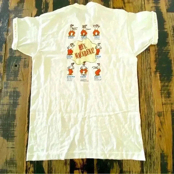 Vintage 90s Hey Macarena T Shirt Like New Condition Size L - Picture 3 of 6